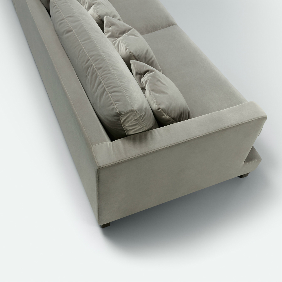 Диван Alaska, трехместный, угловой, светло-серый Sits S1742 - Вид №2