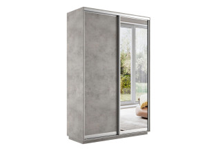 90325638 Шкаф-купе Экспресс Медиум 240x120x45 см ЛДСП цвет бетон STLM-0185339 МЕБЕЛЬНАЯ КОМПАНИЯ Е1