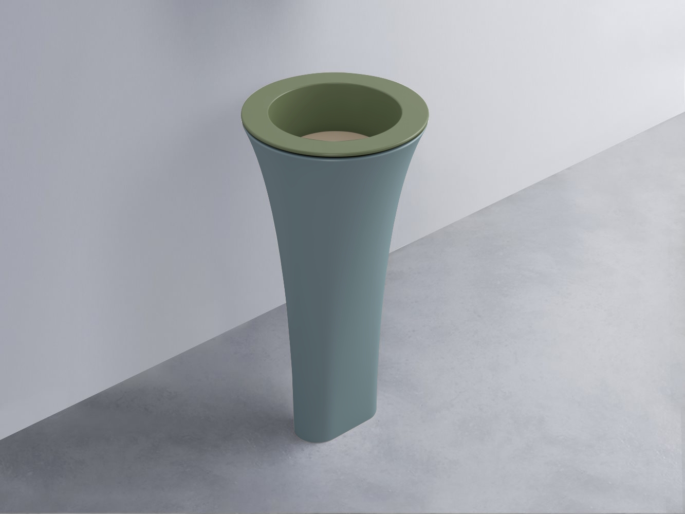 AMLA45-AG+AMPILT-AV+AMCOLT-PL Раковина Amedeo Tondo отдельностоящая cielo Enjoy + Amedeo Ceramica Cielo