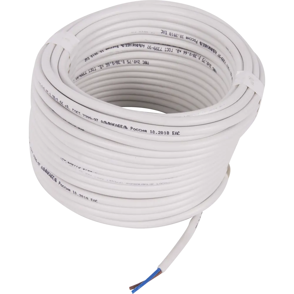 Провод Electraline ПВС 2х0.75 10 м (ГОСТ) STLM-2008777 - Вид №1