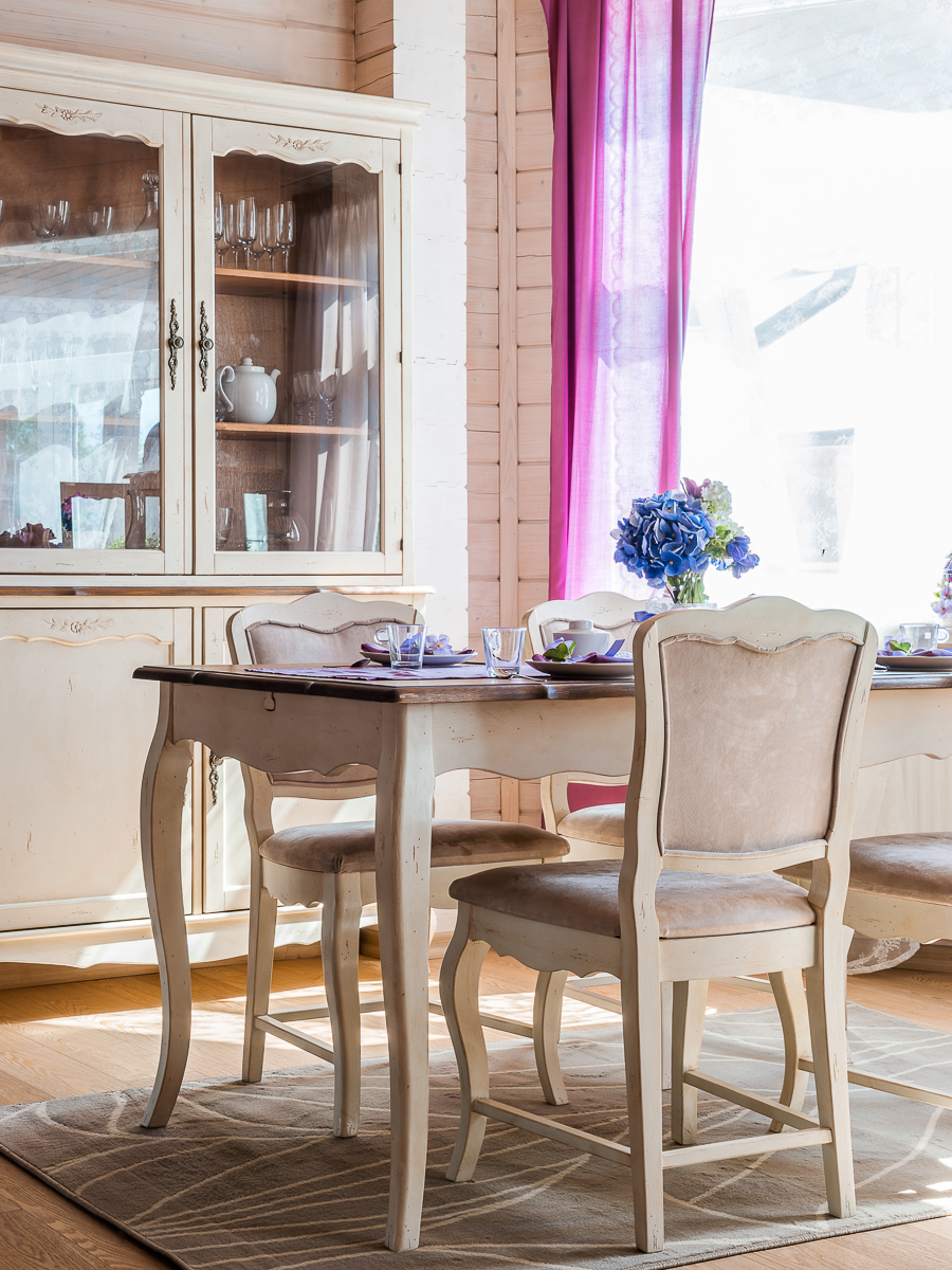 Стул обеденный белый с гнутыми ножками Mobilier de Maison ДОМАШНЯЯ ОБСТАНОВКА MOBILIER DE MAISON 017191 Серый Santreyd  - Вид №2