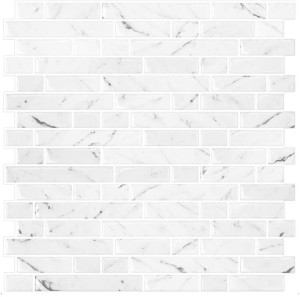 91215949 Панель ПВХ Мозаика агат белый 254х254мм 0.06м² STLM-0520471 BAZZART