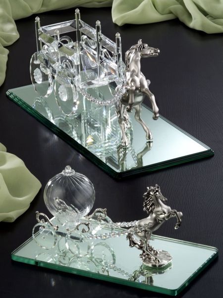 11346 CTF, карета большая, 48х20 см, цвет серебро Santreyd 