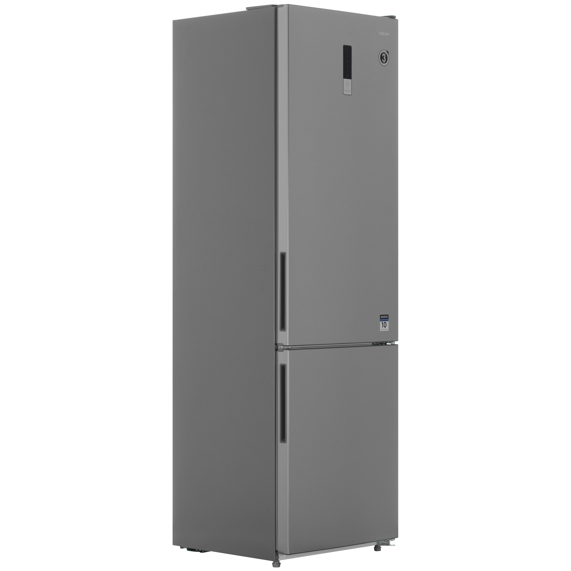 9263058 Холодильник с морозильником   DEXP B4-34AMA серебристый STDN-0122292