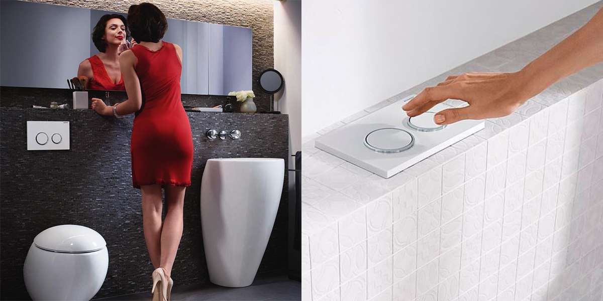 Смывная клавиша Omega20, двойной смыв хромом 115.085.KN.1 Santreyd  - Вид №1