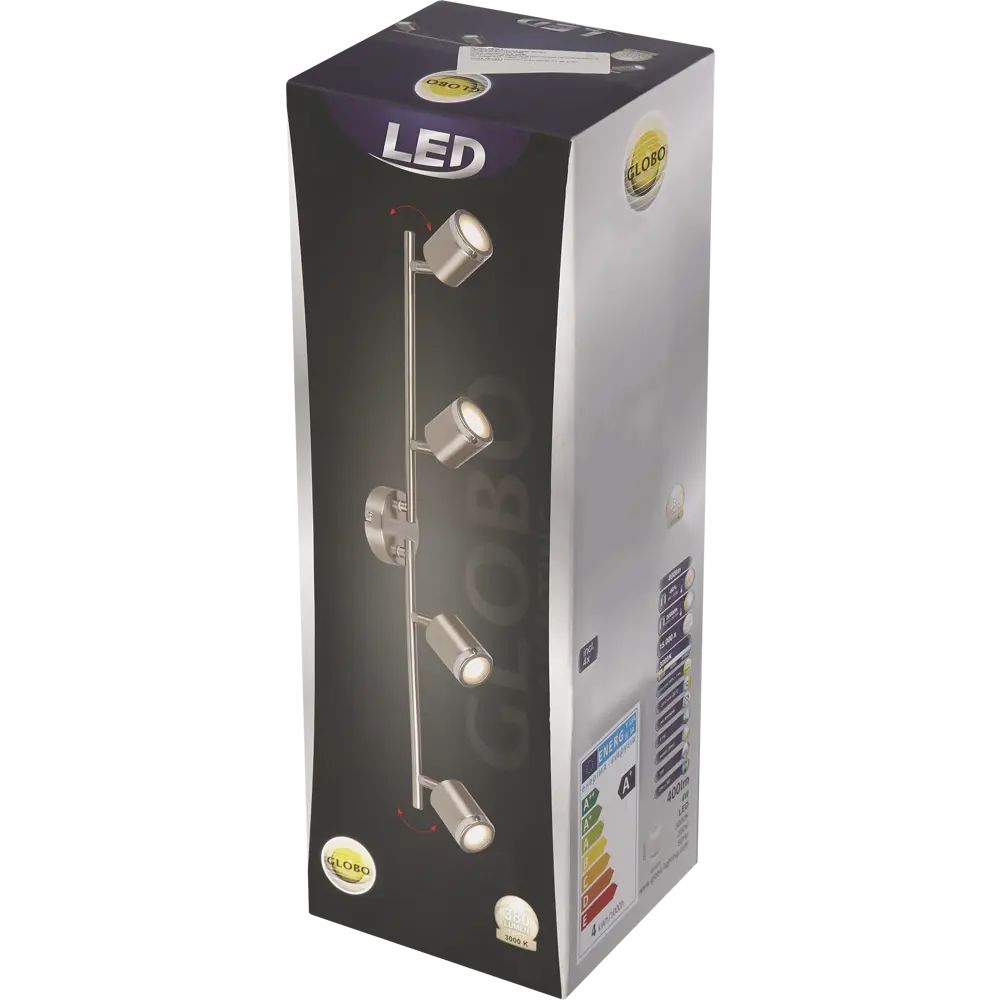 Спот светодиодный Globo 56958, 4x5 Вт, цвет матовый никель 18778996 STLM-2103773  - Вид №5