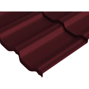 Металлочерепица 0.5 мм ГОСТ 720x1180 мм RAL 3005 красный 89334787 STLM-2069205