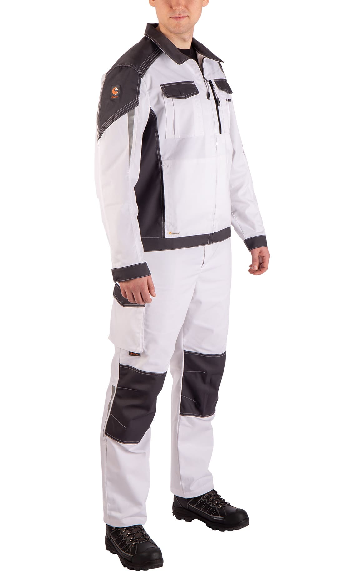 4974829 Костюм  NEW белый графит STATUS  Летняя спецодежда  размер 56-58/170-176  - Вид №19