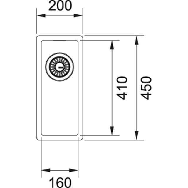 BXX 110-16/ BXX 210-16 Мойка кухонная прямоугольная Franke BOX - Вид №1
