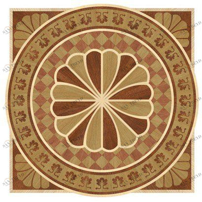 Художественный паркет Da Vinci Розетка 26-076 Дуб Селект (Гладкая) х1000диаметр мм 260090076