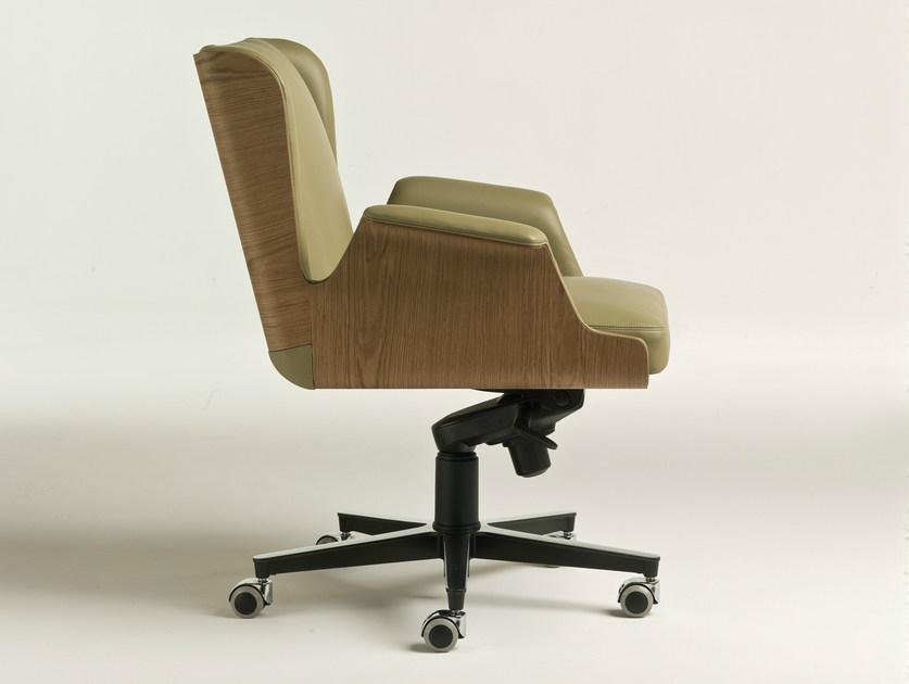 i 4 Mariani Кожаное кресло на колесиках Garbo sun-id-1377157 - Вид №1