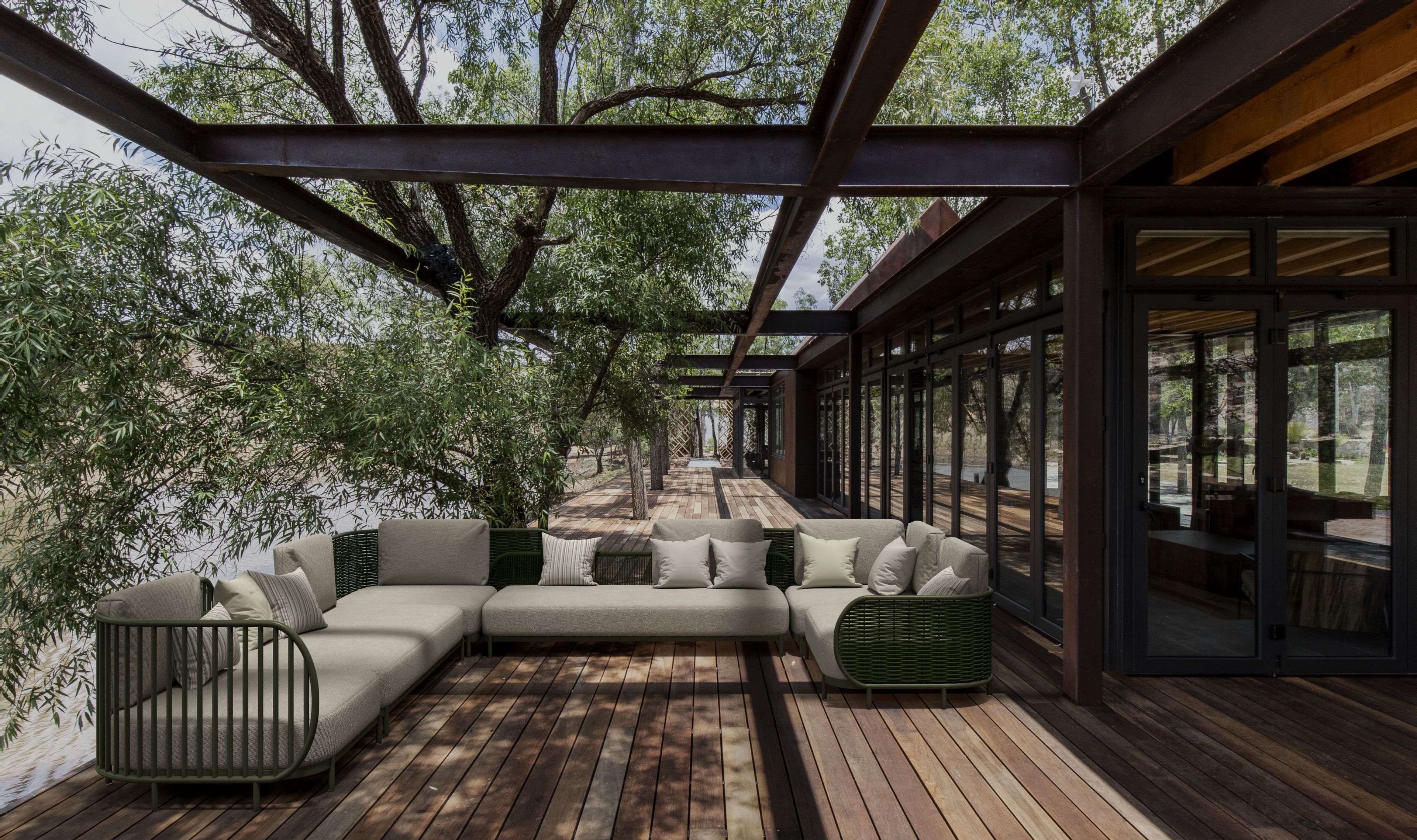 Садовое кресло из Sunbrella® и алюминия YAAZ Ova ARCH-00044894 - Вид №10