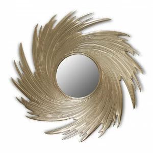 Золотое зеркало настенное VORTEX IN SHAPE FASHION 00-3860149 Золото