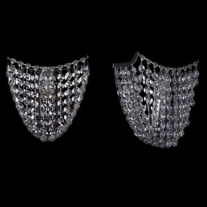 Настенный светильник бра Find 7708/1/W/Ni BOHEMIA IVELE  078655 Прозрачный;серебро