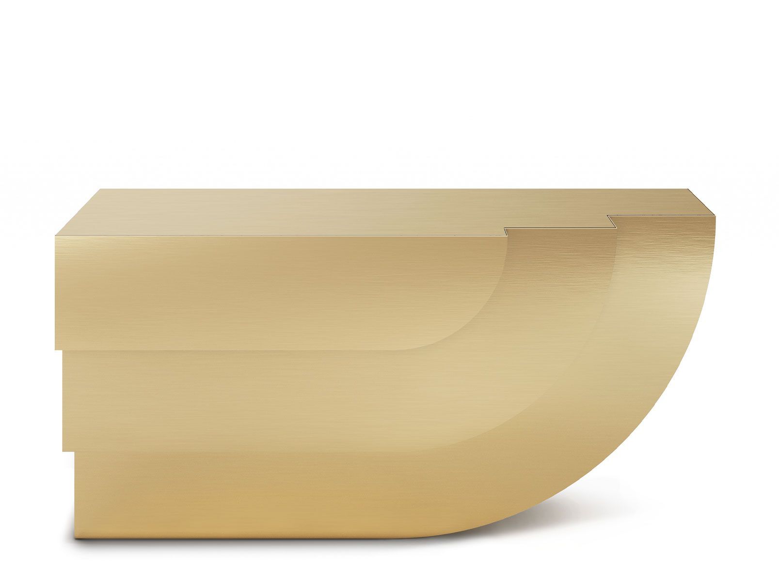 Консоль из латуни и травертина Ginger & Jagger Земля на Землю ARCH-00051662 - Вид №1