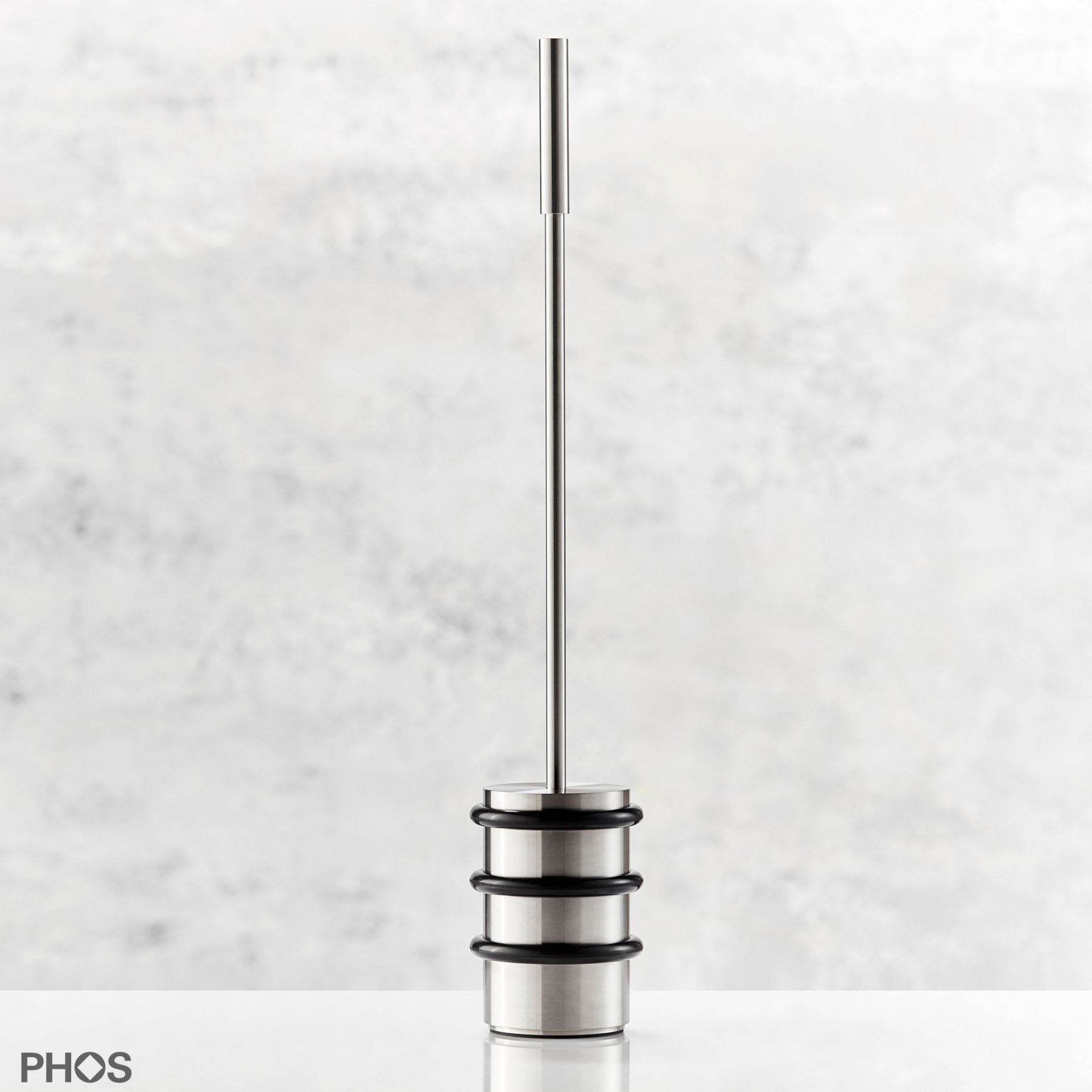 TSB90-145G450 Ограничитель двери напольный, тяжелый, 7,5 кг. с ручкой 45 см. образец бундестага. PHOS 