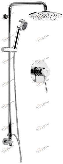 Remer Rubinetterie Душевая стойка из хромированной латуни с ручным душем Minimal N 30 s12