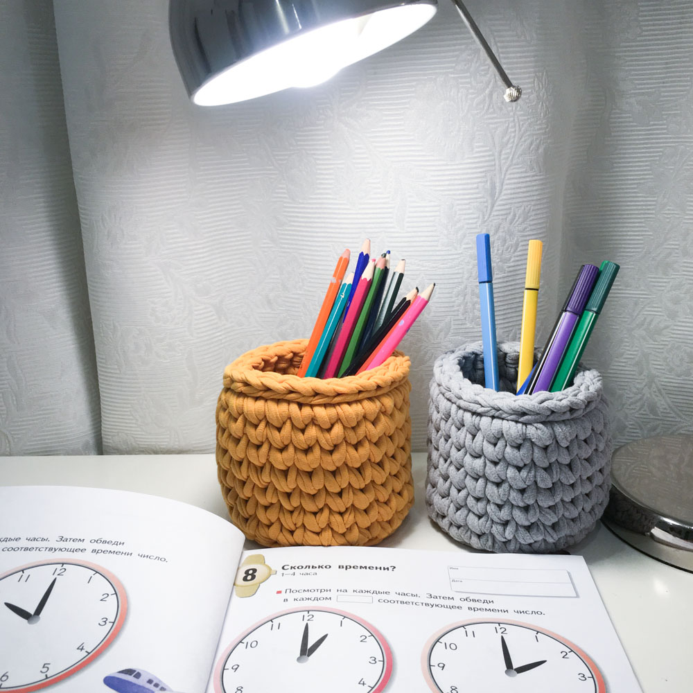 Вязаная карандашница Серый Меланж VAMVIGVAM  282052 Серый Santreyd  - Вид №2