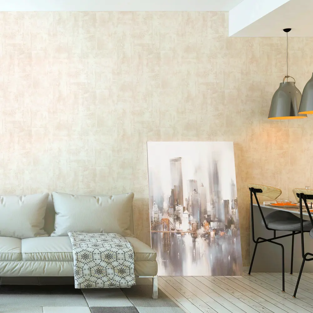 Обои флизелиновые Артекс Бетон бежевые 1.06 м 10531-05 STLM-2026787 - Вид №3