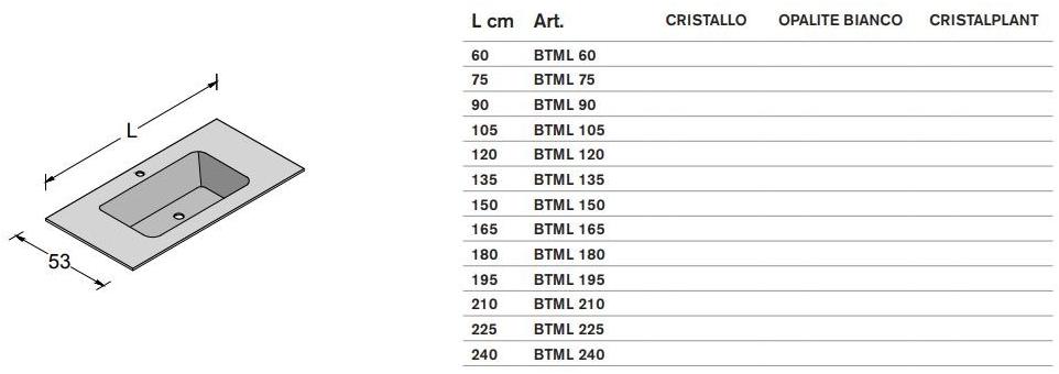 ARTELINEA Подвесная тумба под умывальник из хрусталя с ящиками  Al 351b / al 354b  - Вид №8