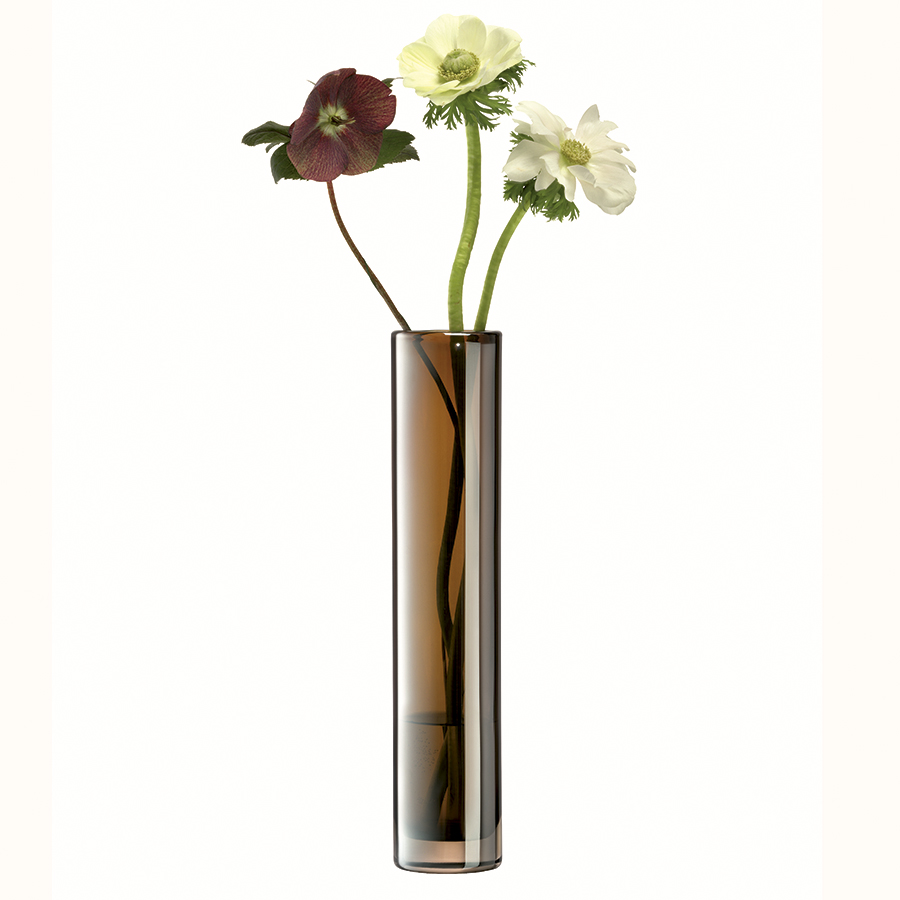 G1664-30-141 Ваза signature, epoque, 30 см, янтарь LSA International  - Вид №3