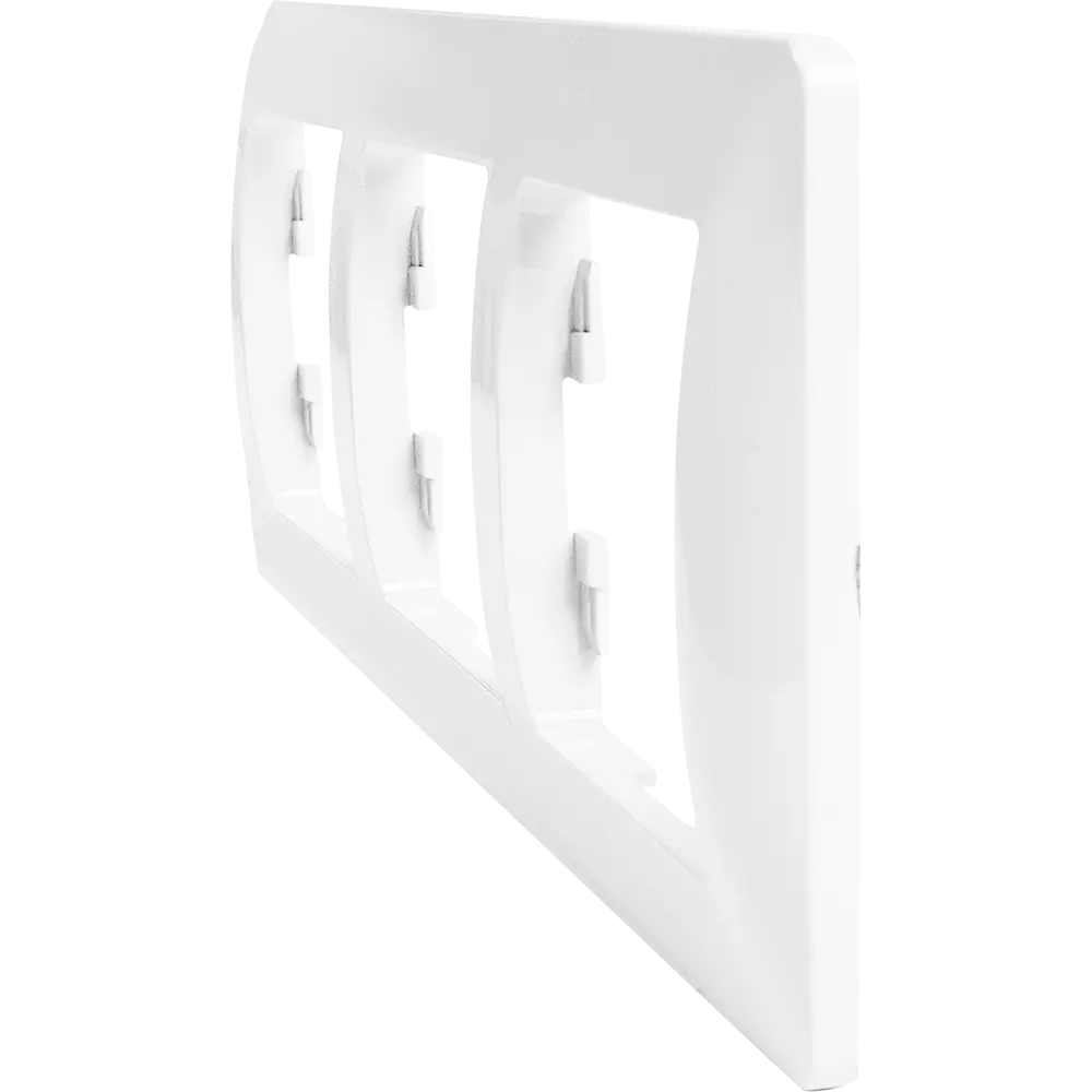 Schneider Electric Glossa - Элегантная рамка для розеток на 3 поста 86710228 STLM-0070832 - Вид №2