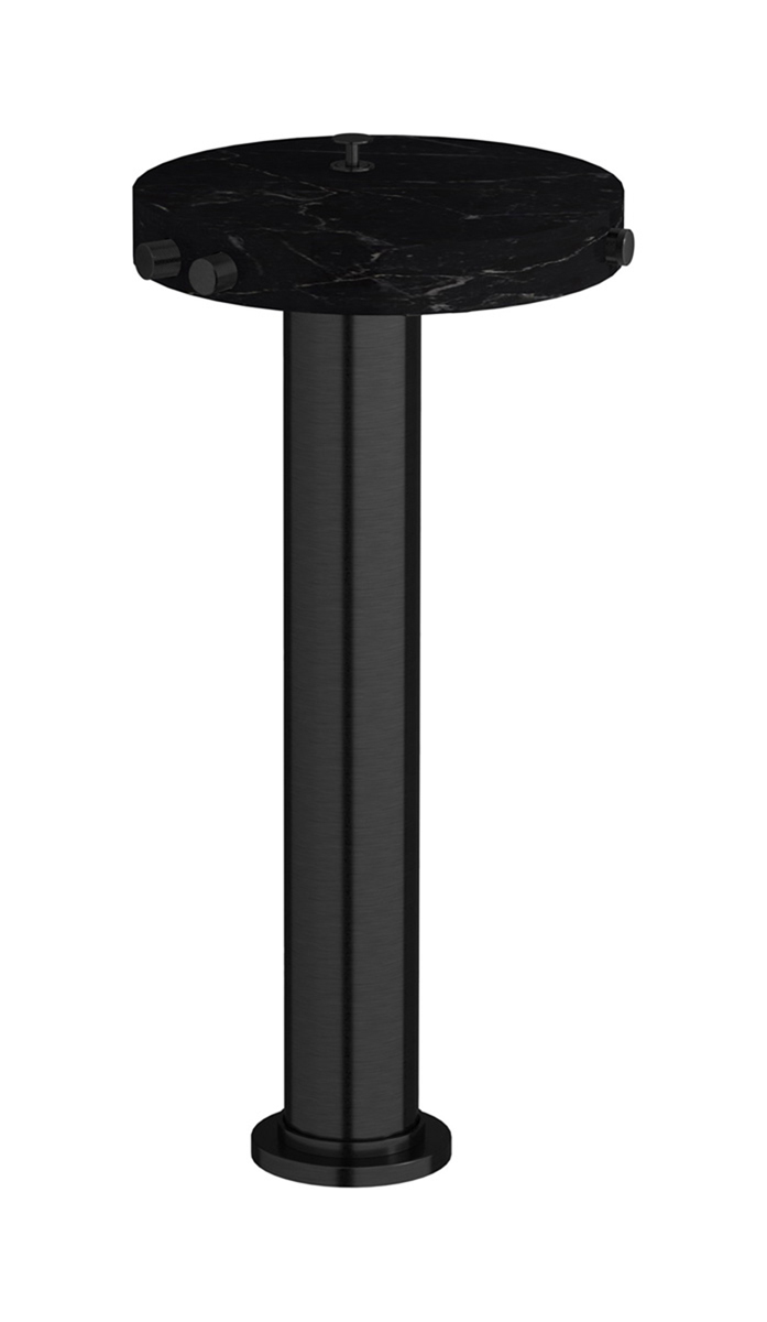 Напольный смесиель для ванны с встроенным душем. WE ARE IB mr399cs_2 Brushed Black Chrome Marmo