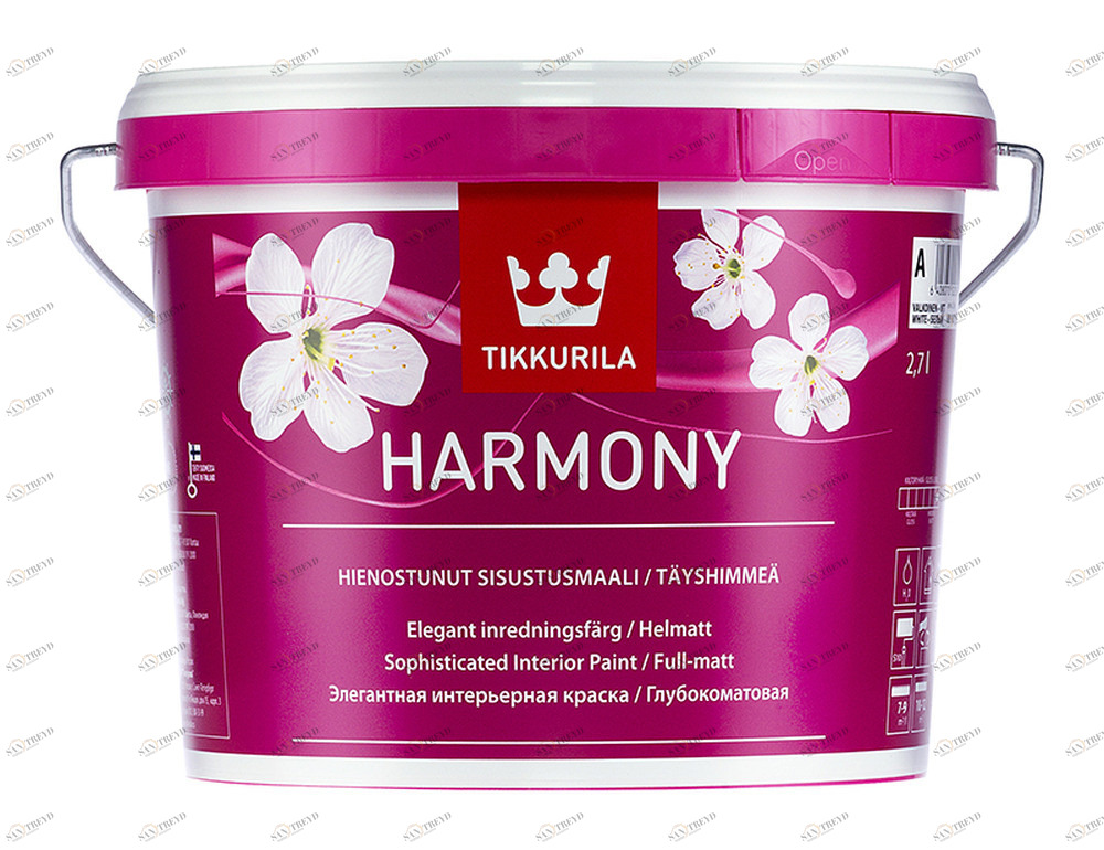 Краска Tikkurila Harmony / Тиккурила Гармония интерьерная 2,7л Santreyd 5594