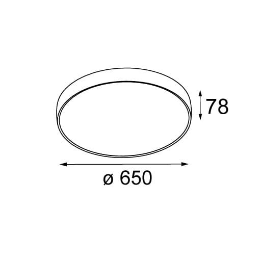 Светодиодный потолочный светильник Modular Lighting Instruments Плоская луна ARCH-00037768 - Вид №4