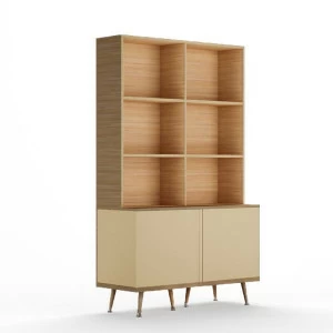 Стеллаж деревянный на ножках бежевый Woodi WOODI  00-3966218 Бежевый