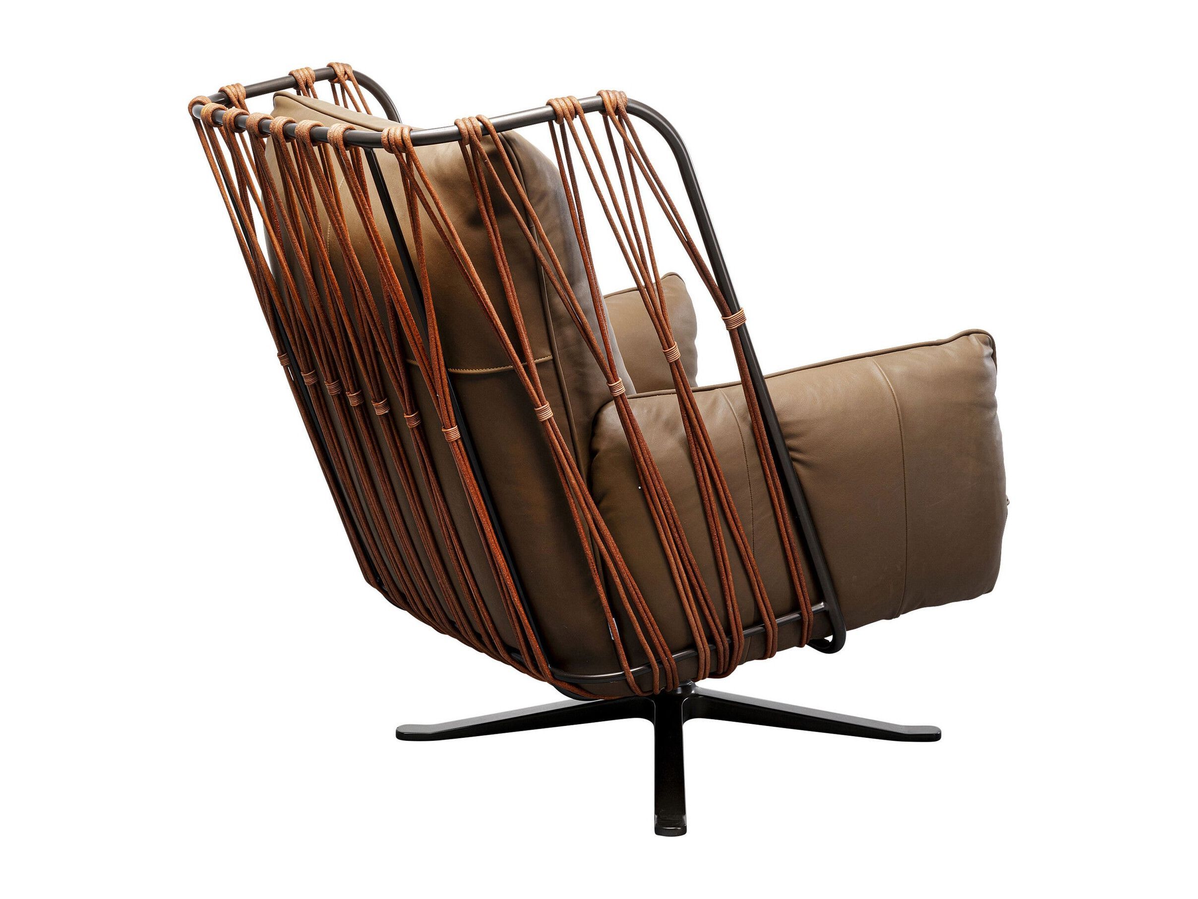 Кожаное вращающееся кресло с подлокотниками KARE Design PARADISO ARCH-00119923 - Вид №3