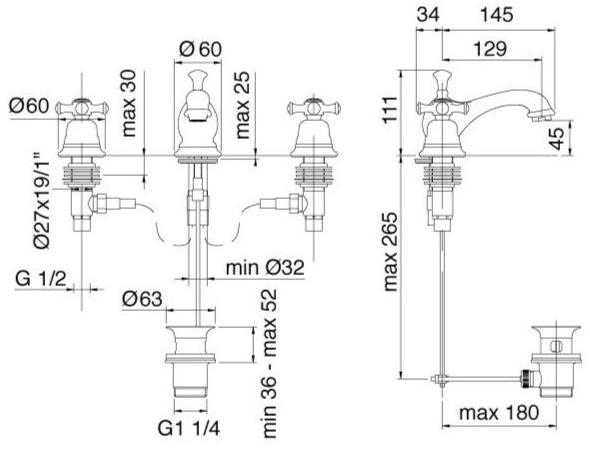 Rubinetterie Treemme Old italy  4410  - Вид №5