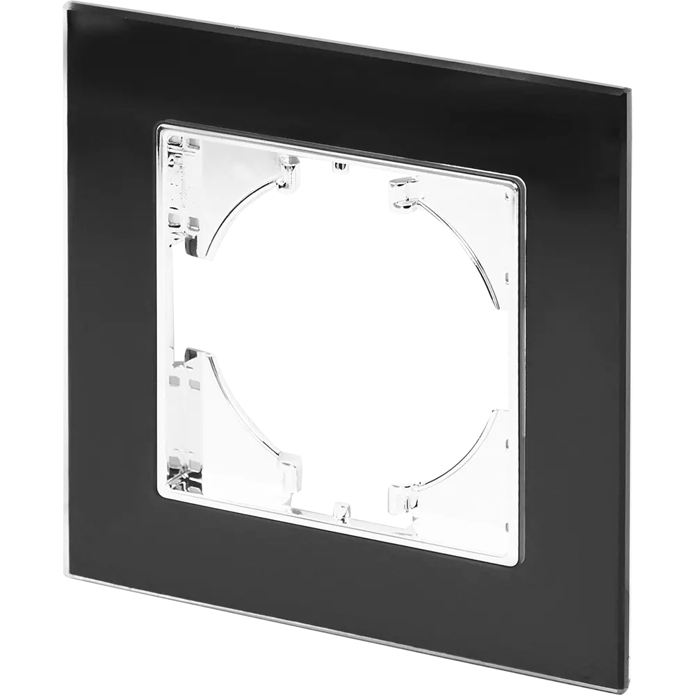 Рамка для розеток GUSI Electric Ugra — элегантная защита в черном стекле 85233688 STLM-0060199 - Вид №1