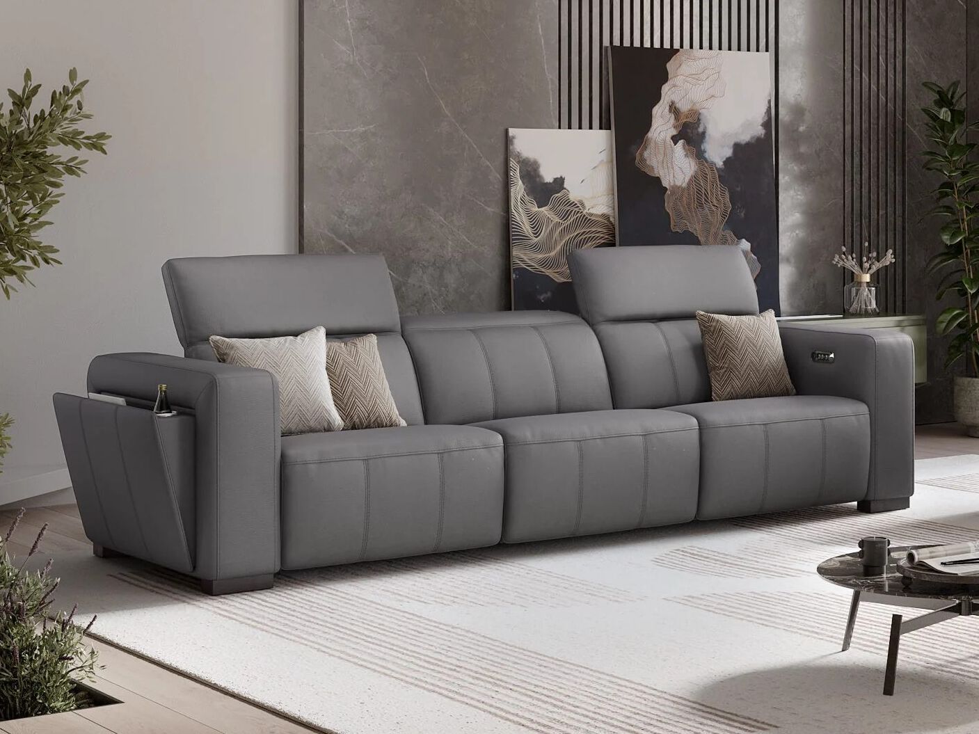 3-местный кожаный диван Sofanella Анкона ARCH-00118302 - Вид №5