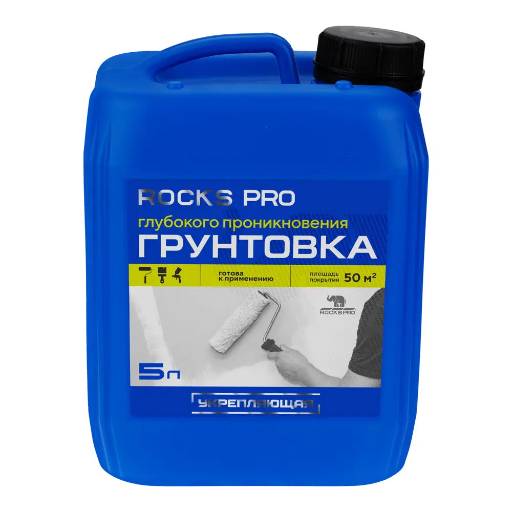 Грунтовка глубокого проникновения Rocks Pro белая 5 л 89461716 STLM-2091952 Santreyd 
