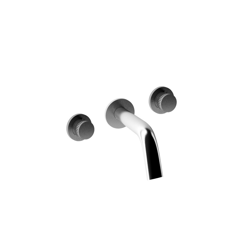 71540 Смеситель для раковины из матовой нержавеющей стали 316, 232 мм. носик. Bongio Time2020 T&Lever 