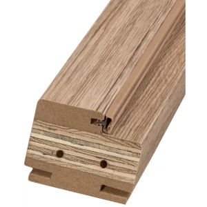 Дверная коробка телескопическая Прэсто 2100x80x40 мм ПВХ ламинация цвет дуб санремо натуральный (комплект 2.5 шт.)