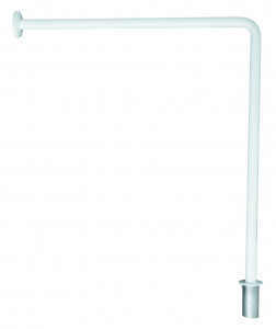 BS0010 Настенный/напольный поручень белого цвета mediclinics