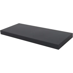 Полка мебельная прямая 80x23.5x3.8 см МДФ цвет чёрный 81898861 STLM-2046662