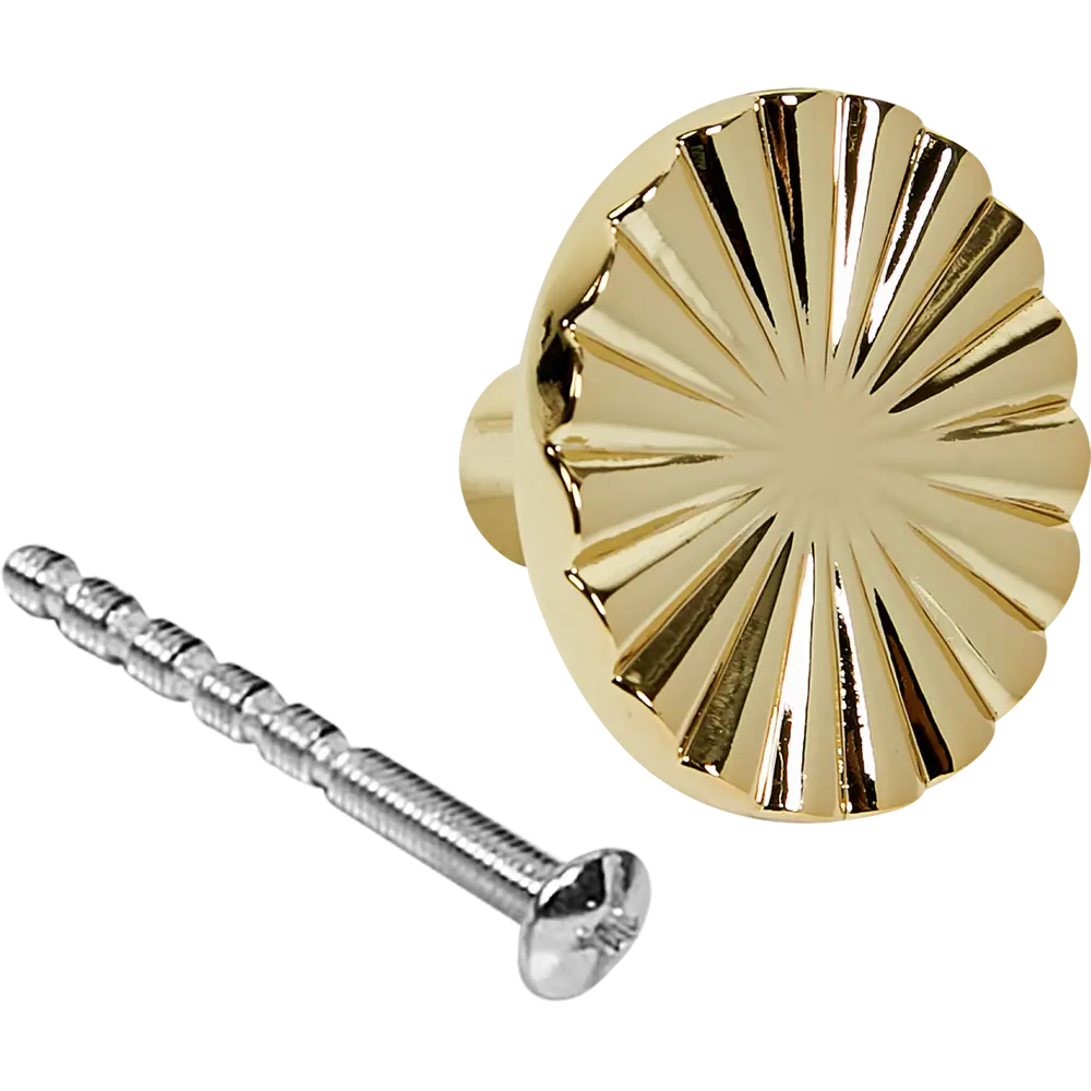 86925409 Ручка-кнопка мебельная 6301 30x100 мм, цвет золото STLM-1005661 EDSON  - Вид №3