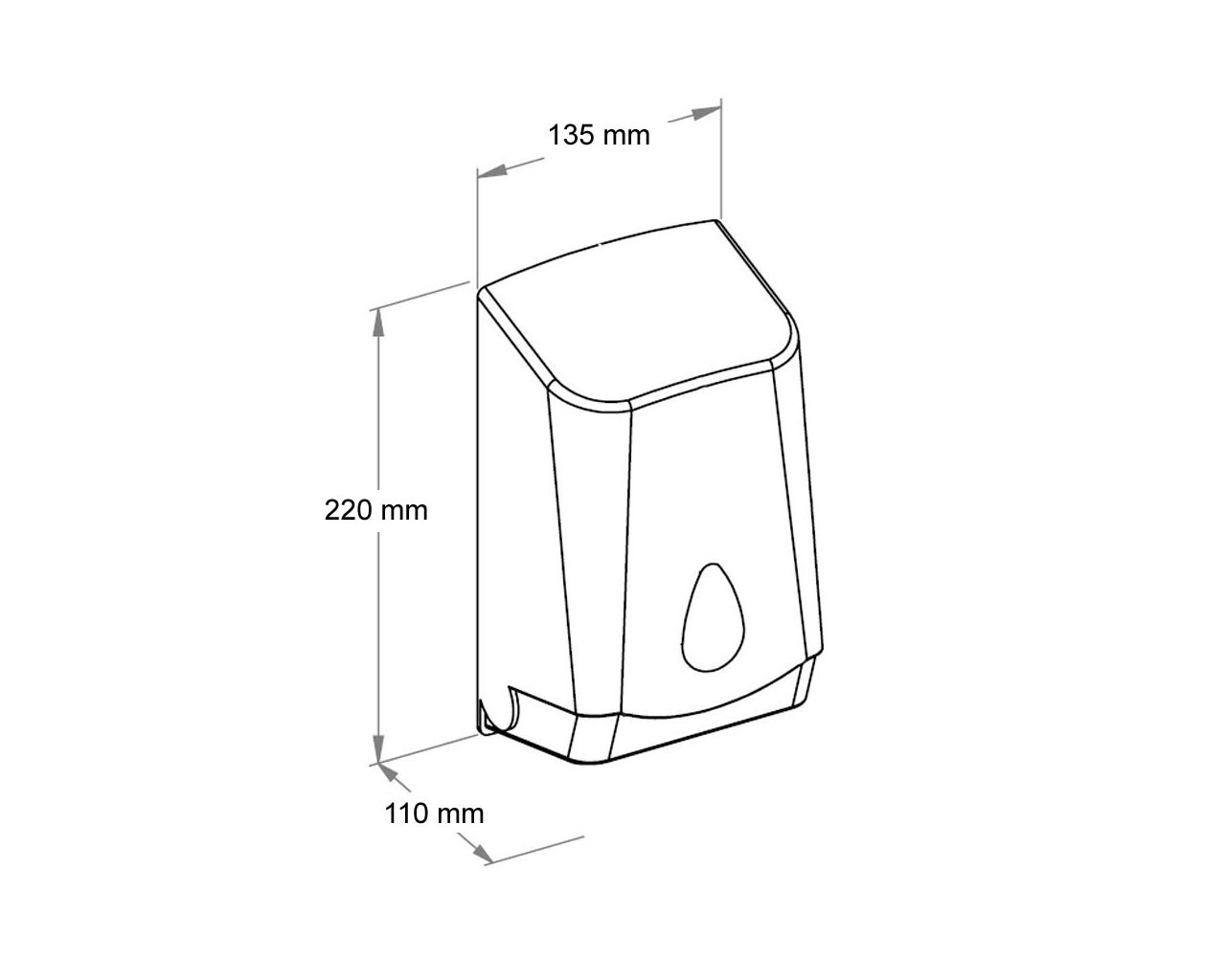 BUO451 UNIQUE ORANGE SPARK LINE контейнер для туалетной бумаги Merida  - Вид №1