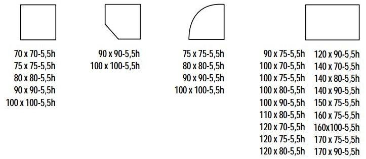 KRION Поддон для душа прямоугольный из акрила sun-id-1483510 - Вид №2