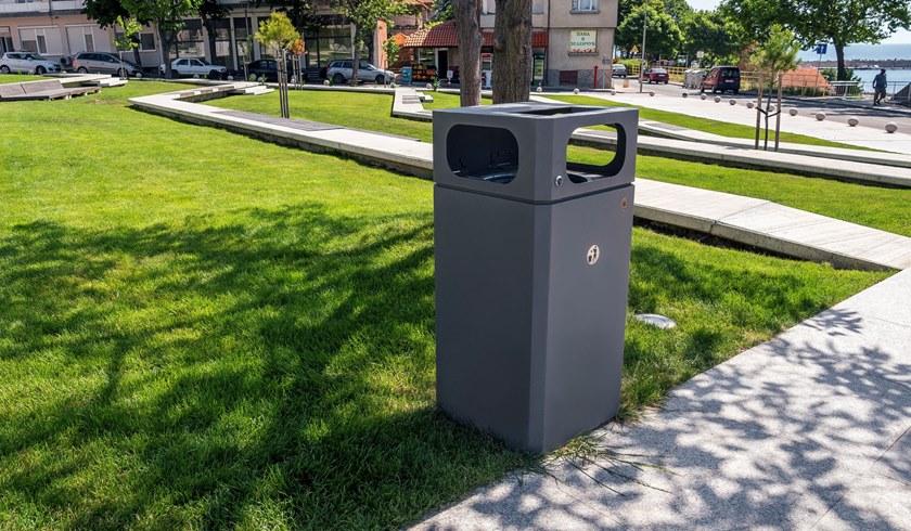 ENCHO ENCHEV - ETE Урна для мусора металлическая с крышкой для улицы sun-id-1405098 - Вид №4