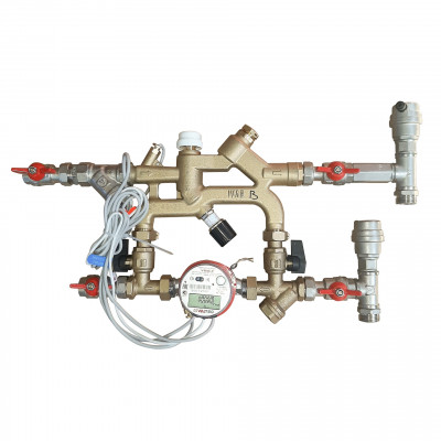 VT.CM.06.RSL Квартирная станция отопительного контура Valtec 0,6 м куб./ч, RS-485, обр. тр., лев  - Вид №1