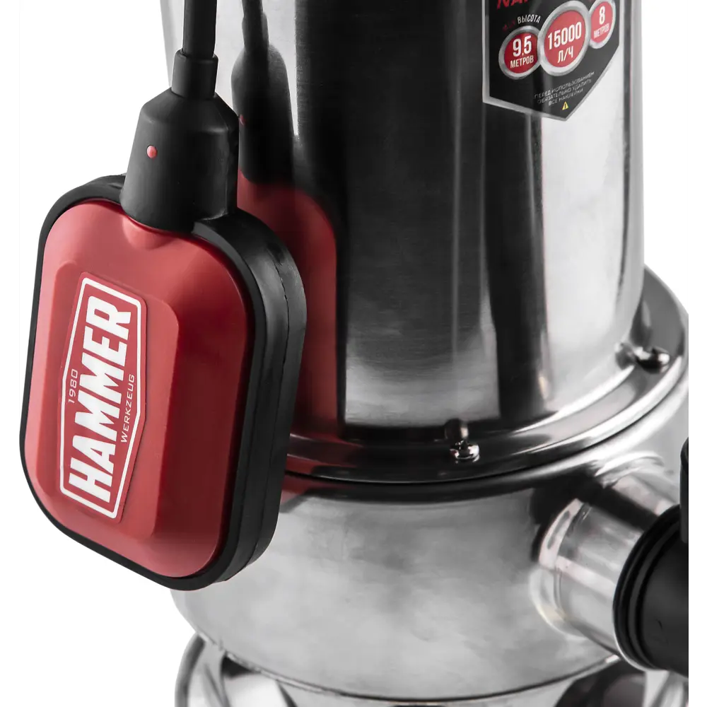 Насос погружной для грязной воды Hammer NAP1000DInox, 15000 л/час STLM-2167424 - Вид №6