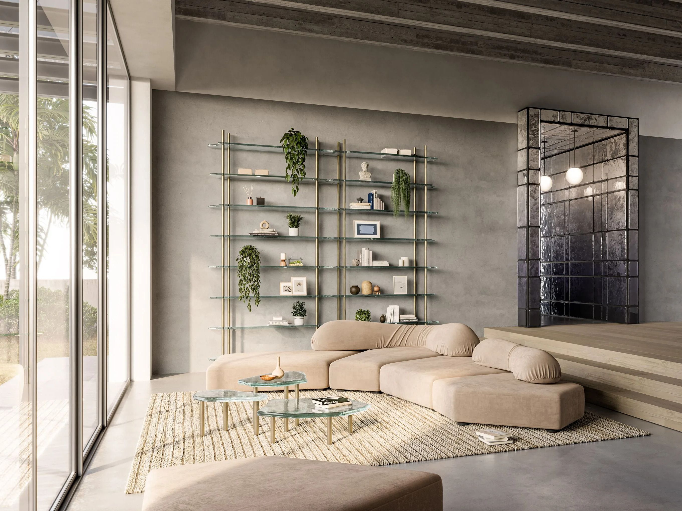 Низкий стеклянный журнальный столик ARTE VENEZIANA Melt ARCH-00064782 - Вид №4