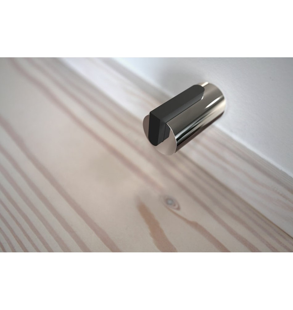 FROST Дверной упор 1, 55мм » полированный / черный Нержавеющая сталь Полированный O1931  - Вид №6