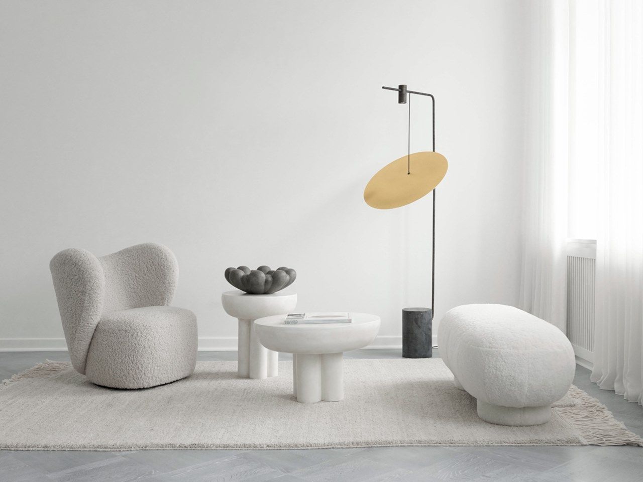 Скамейка из овчины 101 Copenhagen Big Foot ARCH-00058732 - Вид №5