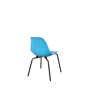 92062658 Стул кухонный Derstuhl Elegant black 45x82x46 см полипропилен цвет голубой STLM-1451330