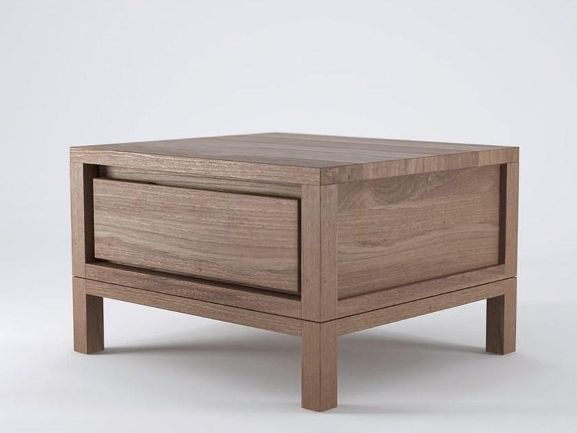 KARPENTER Квадратная тумбочка из дерева с ящиками Solid sun-id-1507307 - Вид №1